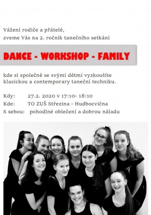 Dance workshop family - Pavla Cejnarová - 3. ročník II.stupeň