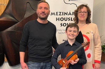 GRATULUJEME: Vojtěch Fišera přivezl 1. cenu z mezinárodní soutěže