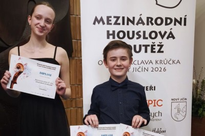 GRATULUJEME: Vojtěch Fišera přivezl 1. cenu z mezinárodní soutěže